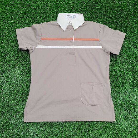 Vintage 70s King-Louie MOD Polo Shirt Women Medium 19x24 USA - Picture 1 of 14